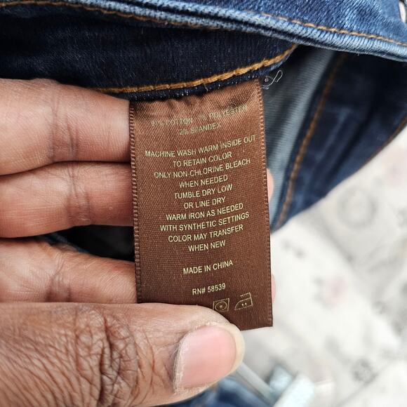 Kut from the Kloth Dark Wash Cropped Denim Jeans Size 4 - Picture 6 of 6